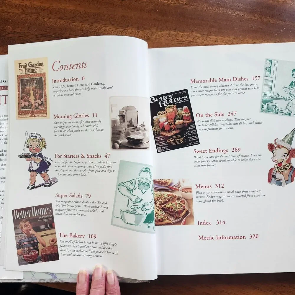Better Homes and Gardens 75 Years of All-Time Favorites Cookbook 1997 HCDJ